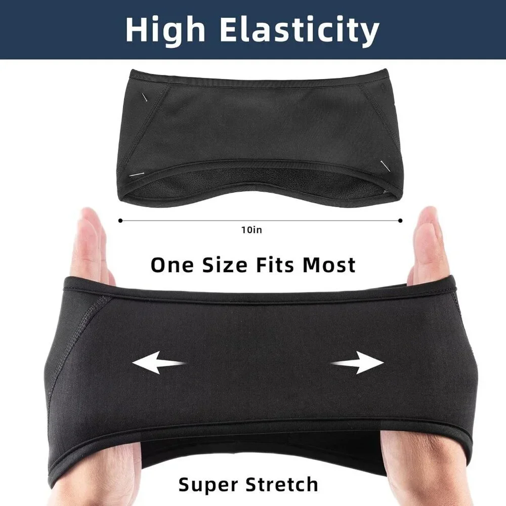 Fleece Ear Warmer Headband Women Men Winter Cold Weather Ski Running Cycling